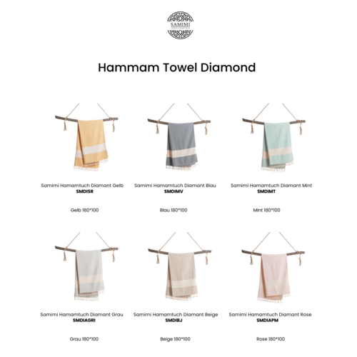 Prosop de plajă pentru hamam turcesc Diamant Gri