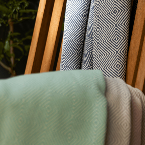 Prosop de plajă pentru hamam turcesc, culoare cristal, galben